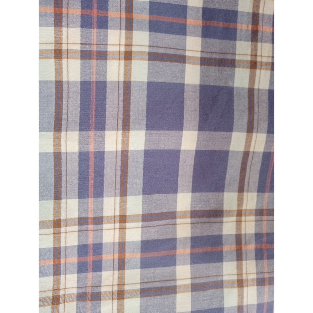Tommy Bahama Men's Short Sleeve 3XL Coolmax Casual Button up Blue & Brown Plaid - Picture 4 of 9